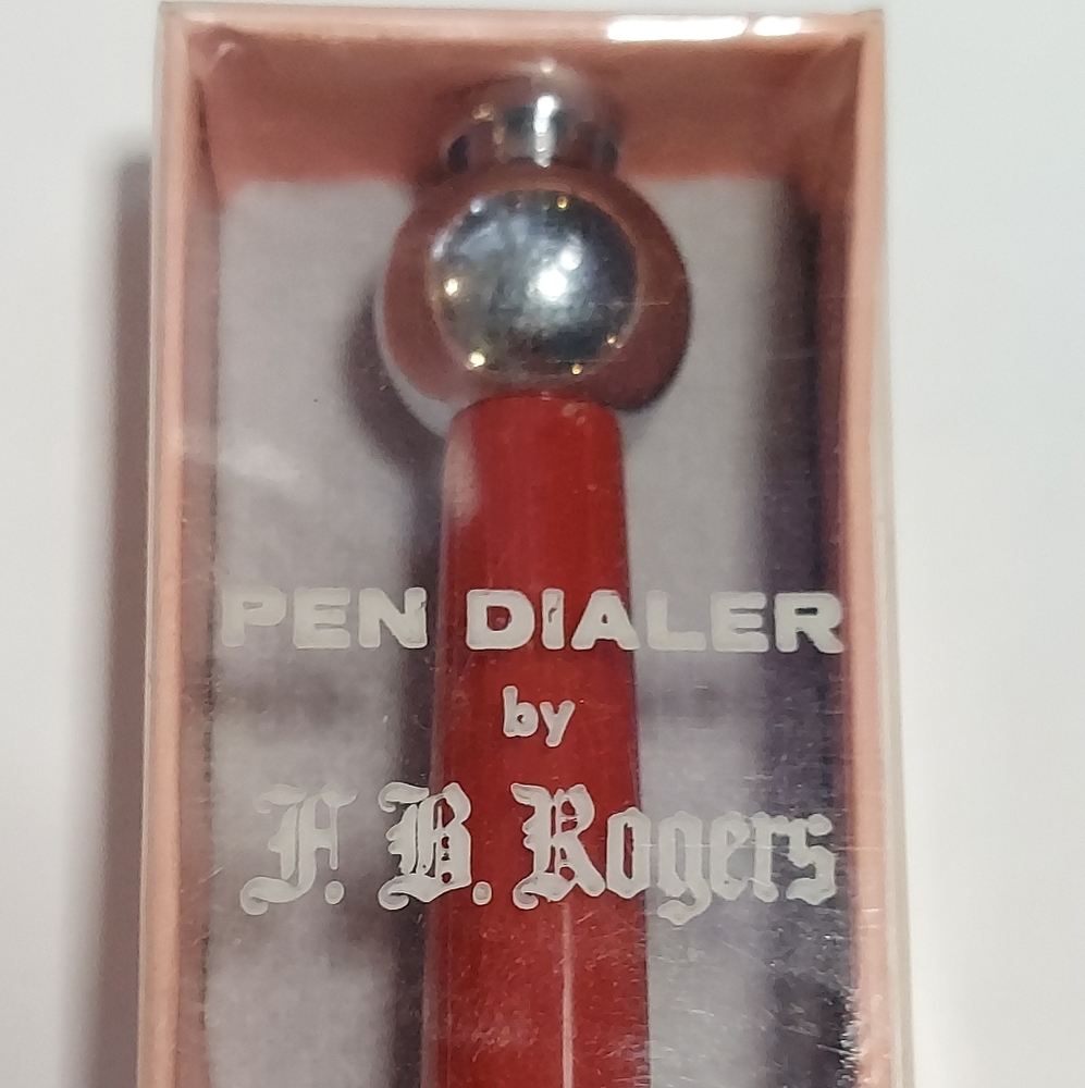 Vintage Red Pen‎ Dialer by F. B. Rogers
